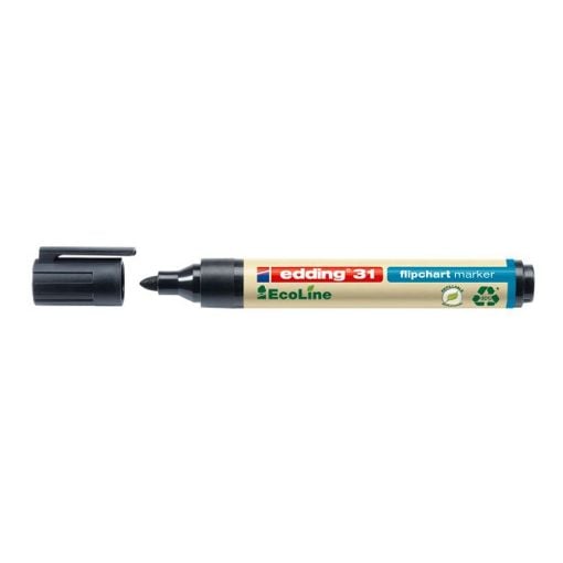 Εικόνα της Μαρκαδόρος Edding 31 EcoLine Flipchart Μύτη 3.0 mm Black 4-31001