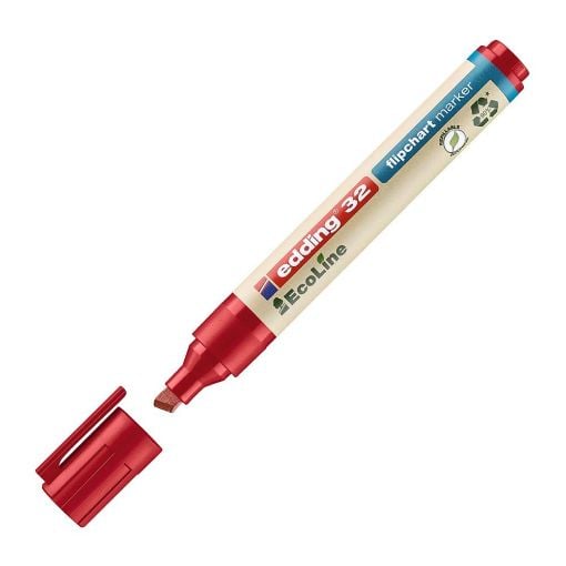 Εικόνα της Μαρκαδόρος Edding 32 EcoLine Flipchart Μύτη 5.0 mm Red