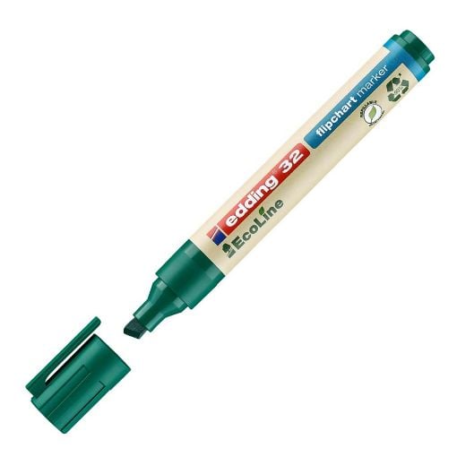 Εικόνα της Μαρκαδόρος Edding 32 EcoLine Flipchart Μύτη 5.0 mm Green