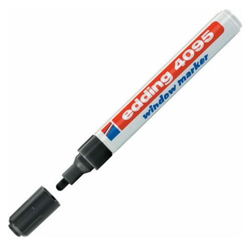Εικόνα της Μαρκαδόρος Κιμωλίας Edding 4095 Μύτη 3.0 mm Black