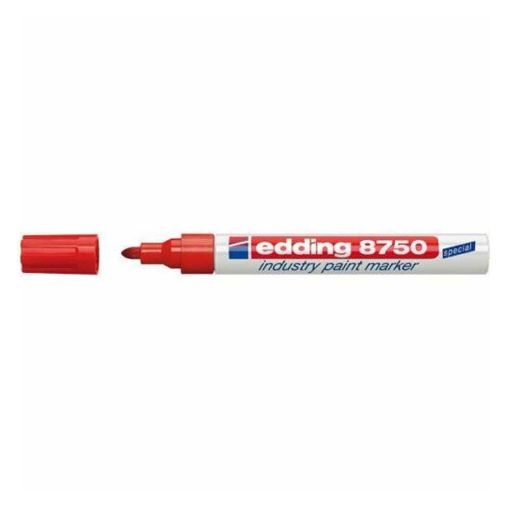 Εικόνα της Μαρκαδόρος Βιομηχανικός Λαδιού Edding 8750 Μύτη 4.0 mm Red