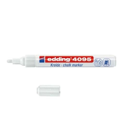 Εικόνα της Μαρκαδόρος Πίνακα Edding Chalk Marker 4095 White 4-4095049