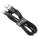 Εικόνα της Καλώδιο Baseus Cafule USB to Lightning 2m Black/Grey CALKLF-CG1