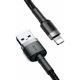 Εικόνα της Καλώδιο Baseus Cafule USB to Lightning 2m Black/Grey CALKLF-CG1