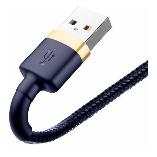 Εικόνα της Καλώδιο Baseus Cafule USB to Lightning 2m Blue/Gold CALKLF-CV3