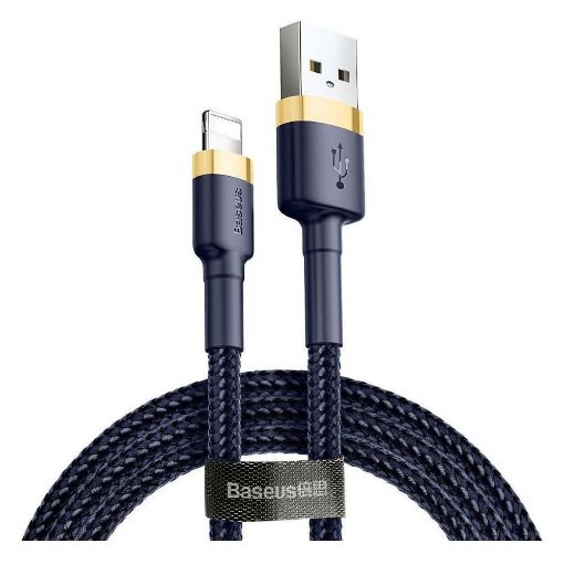 Εικόνα της Καλώδιο Baseus Cafule USB to Lightning 2m Blue/Gold CALKLF-CV3