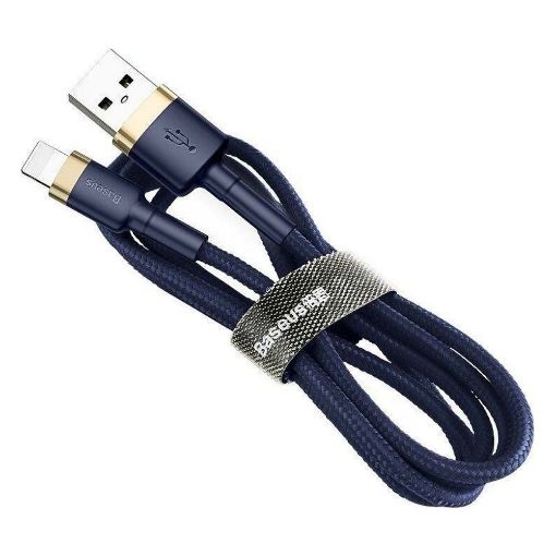 Εικόνα της Καλώδιο Baseus Cafule USB to Lightning 2m Blue/Gold CALKLF-CV3