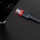 Εικόνα της Καλώδιο Baseus Cafule USB 2.0 to micro USB Black/Red 3m CAMKLF-H91