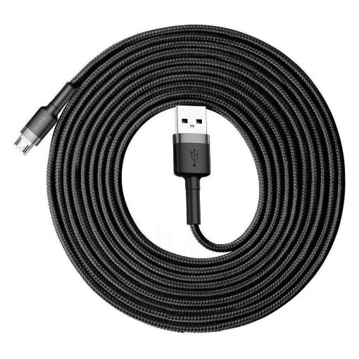 Εικόνα της Καλώδιο Baseus Cafule USB 2.0 to micro USB Black/Gray 3m CAMKLF-HG1