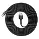 Εικόνα της Καλώδιο Baseus Cafule USB 2.0 to micro USB Black/Gray 3m CAMKLF-HG1