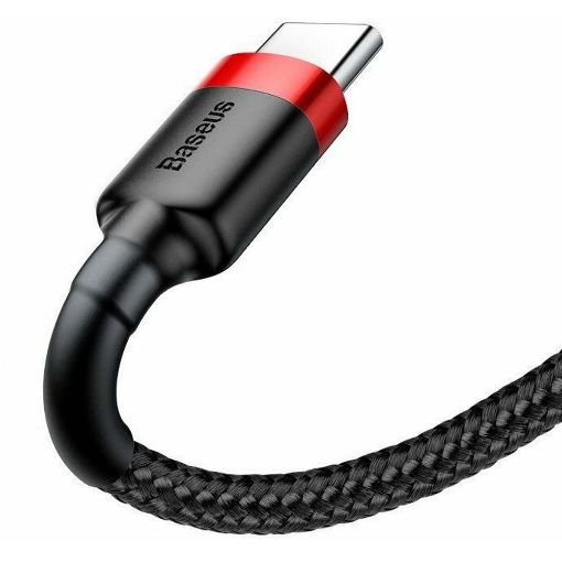 Εικόνα της Καλώδιο Baseus Cafule USB 2.0 to USB-C 2m Black/Red CATKLF-C91