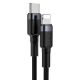 Εικόνα της Καλώδιο Baseus Cafule USB-C to Lightning 1m Black/Grey CATLKLF-G1