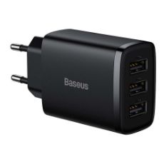 Εικόνα της Baseus Travel Charger 3U 17W Black CCXJ020101