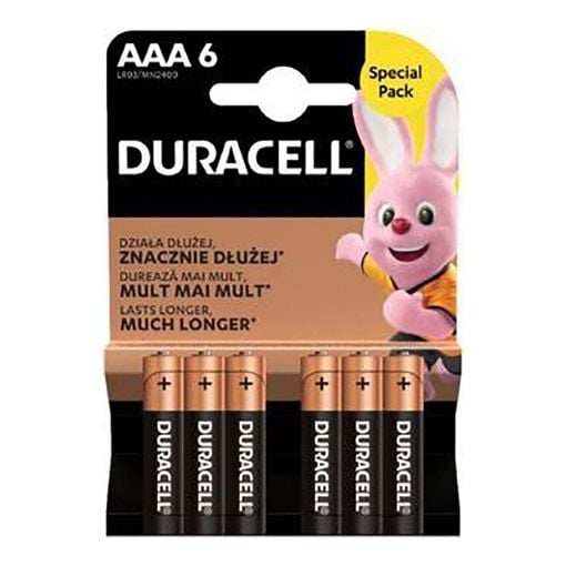 Εικόνα της Αλκαλικές Μπαταρίες Duracell AAA 6τμχ DAAALR03MN24006