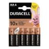 Εικόνα της Αλκαλικές Μπαταρίες Duracell AA 6τμχ DAALR6MN15006