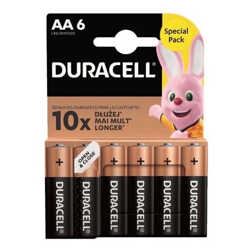 Εικόνα της Αλκαλικές Μπαταρίες Duracell AA 6τμχ DAALR6MN15006