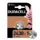 Εικόνα της Μπαταρίες Λιθίου Duracell Electronics CR2430 2τμχ DECR24302