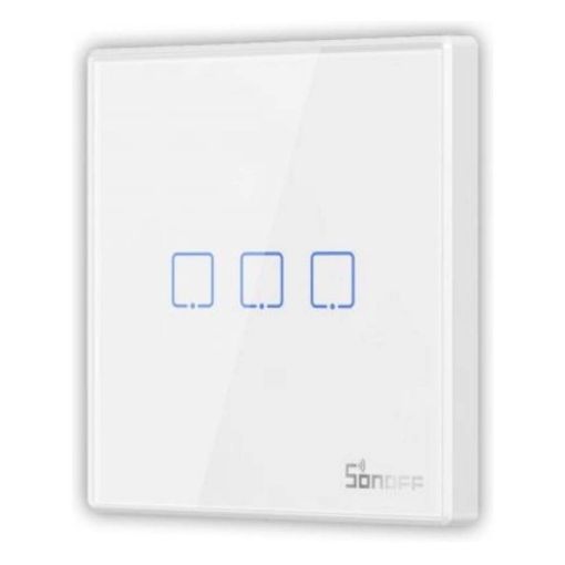Εικόνα της Smart Εξωτερικός Διακόπτης Sonoff RF-T2EU3C 433MHz με Τρία Πλήκτρα Αφής White M0802030011