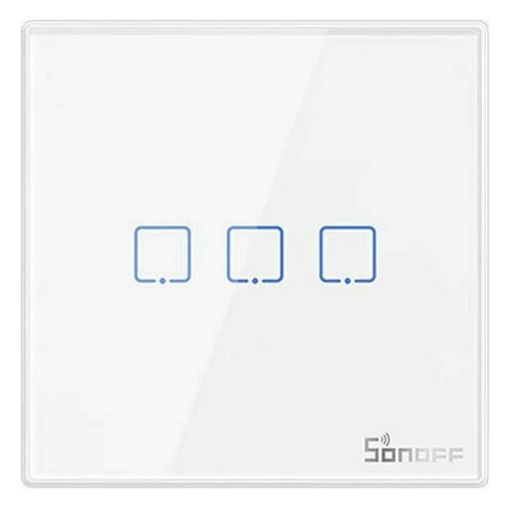 Εικόνα της Smart Εξωτερικός Διακόπτης Sonoff RF-T2EU3C 433MHz με Τρία Πλήκτρα Αφής White M0802030011
