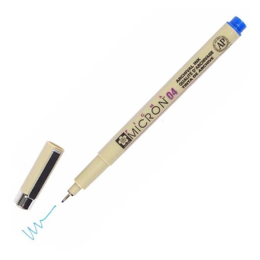 Εικόνα της Μαρκαδόρος Σχεδίου Sakura Pigma Micron 04 0.40mm Blue XSDK0436