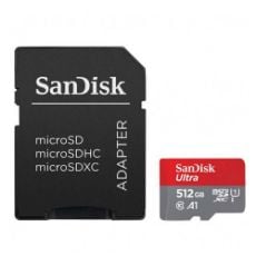 Εικόνα της Κάρτα Μνήμης MicroSDXC Class 10 Sandisk Ultra 512GB with SD Adapter SDSQUAC-512G-GN6MA