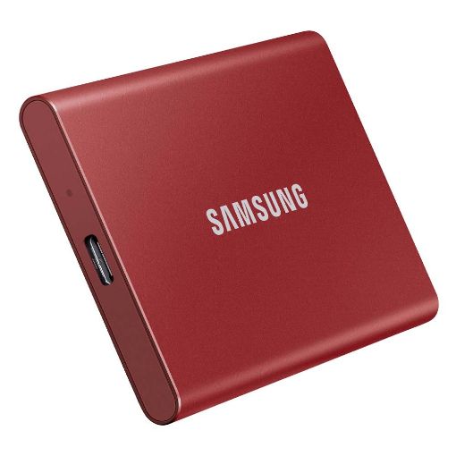 Εικόνα της Εξωτερικός Δίσκος SSD Samsung Portable T7 500GB 2.5" USB-C 3.2 Metallic Red MU-PC500R/WW