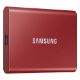 Εικόνα της Εξωτερικός Δίσκος SSD Samsung Portable T7 500GB 2.5" USB-C 3.2 Metallic Red MU-PC500R/WW
