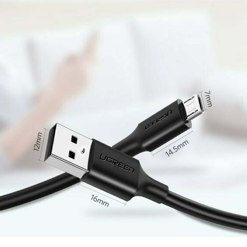 Εικόνα της Καλώδιο Ugreen USB 2.0 to MicroUSB Black 1m 60136