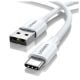 Εικόνα της Kαλώδιο Ugreen US287 USB 2.0 to USB-C 60W PD 1m White 60121