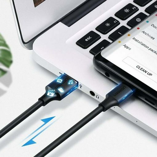 Εικόνα της Kαλώδιο Ugreen USB 2.0 to USB-C 1m Black 60116