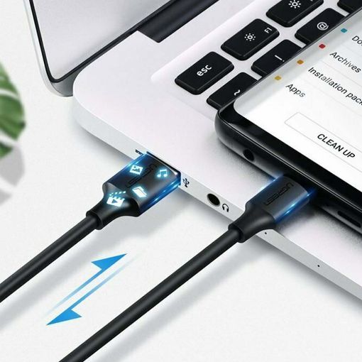 Εικόνα της Kαλώδιο Ugreen USB 2.0 to USB-C 2m Black 60118