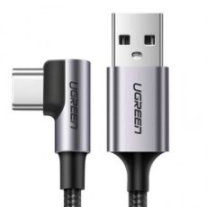 Εικόνα της Kαλώδιο Ugreen Right Angle USB 2.0 to USB-C 1m Gray 50941