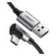 Εικόνα της Kαλώδιο Ugreen Right Angle USB 2.0 to USB-C 1m Gray 20856