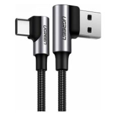Εικόνα της Kαλώδιο Ugreen Right Angle USB 2.0 to USB-C 1m Gray 20856