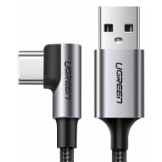 Εικόνα της Kαλώδιο Ugreen Right Angle USB 2.0 to USB-C 2m Gray 50942