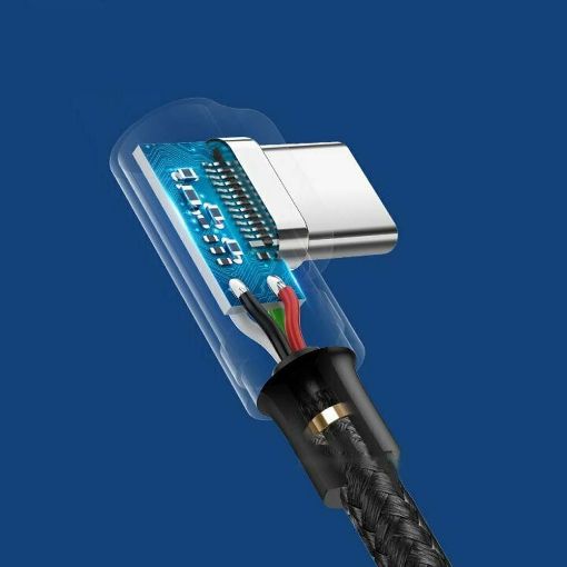 Εικόνα της Kαλώδιο Ugreen Right Angle USB 2.0 to USB-C 2m Gray 20857