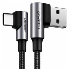 Εικόνα της Kαλώδιο Ugreen Right Angle USB 2.0 to USB-C 2m Gray 20857