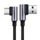Εικόνα της Kαλώδιο Ugreen Right Angle USB 2.0 to USB-C 3m Gray 70255