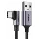 Εικόνα της Kαλώδιο Ugreen Right Angle USB 2.0 to USB-C 3m Gray 70255