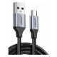 Εικόνα της Kαλώδιο Ugreen Nylon Braided USB 2.0 to USB-C 3m Black 60408