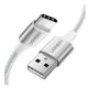 Εικόνα της Kαλώδιο Ugreen Nylon Braided USB 2.0 to USB-C 3m Silver 60409