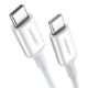 Εικόνα της Kαλώδιο Ugreen USB-C to USB-C 2m White 60520