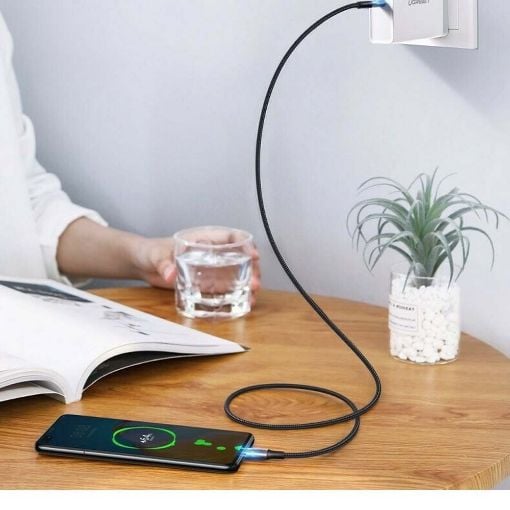 Εικόνα της Kαλώδιο Ugreen US316 USB-C to USB-C PD 100W 1m Black 70427