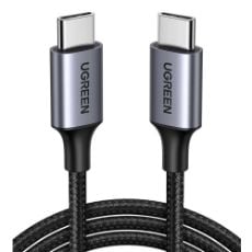 Εικόνα της Kαλώδιο Ugreen Nylon Braided USB-C to USB-C 1m Black 50150