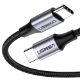 Εικόνα της Kαλώδιο Ugreen Nylon Braided USB-C to USB-C 2m Black 50152