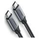 Εικόνα της Kαλώδιο Ugreen US161 USB-C to USB-C 60W PD 1.5m Gray 50751