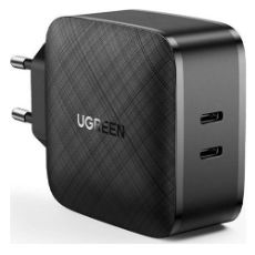 Εικόνα της Φορτιστής Ugreen Dual USB-C PD 66W Black 70867