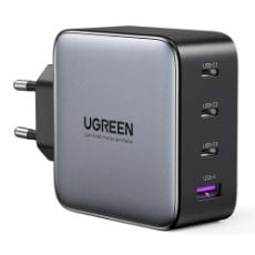 Εικόνα της Φορτιστής 4-Θυρών Ugreen CD226 USB-C PDx3 GaN 100W Gray 40747