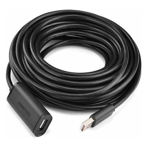 Εικόνα της Καλώδιο Προέκτασης USB 2.0 Ugreen 10m Black 10321