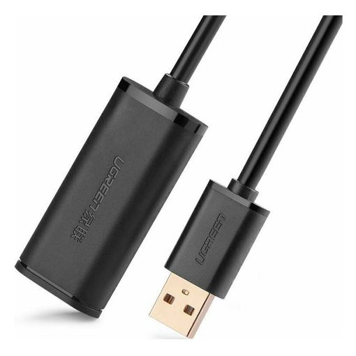 Εικόνα της Καλώδιο Προέκτασης USB 2.0 Ugreen 10m Black 10321